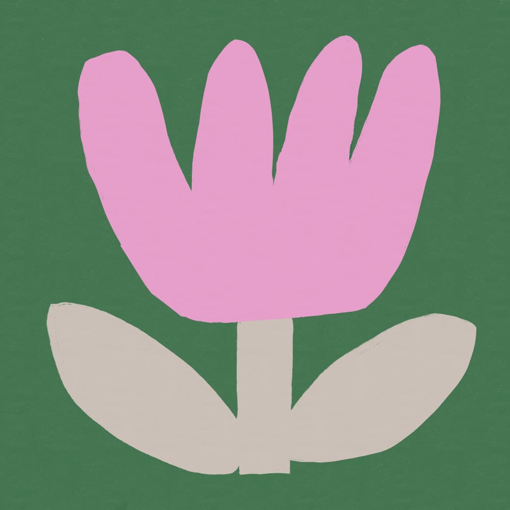 Simple Pink Tulip by Sharyn Bursic — canvas wall art