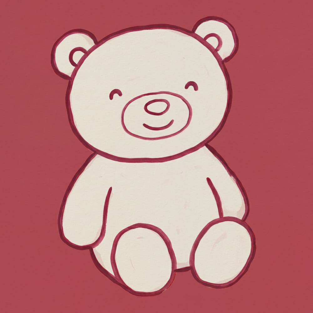 Smiling Teddy Bear by Andreas Magnusson — canvas wall art