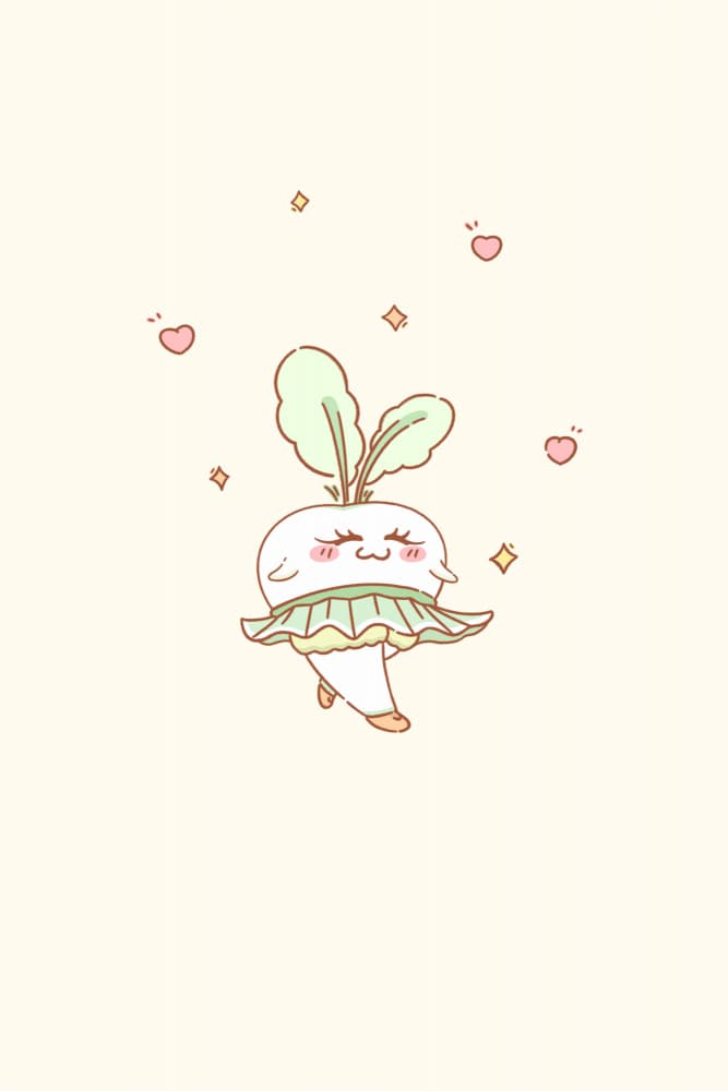 Sweet Dancing Radish by Xuan Thai — canvas wall art