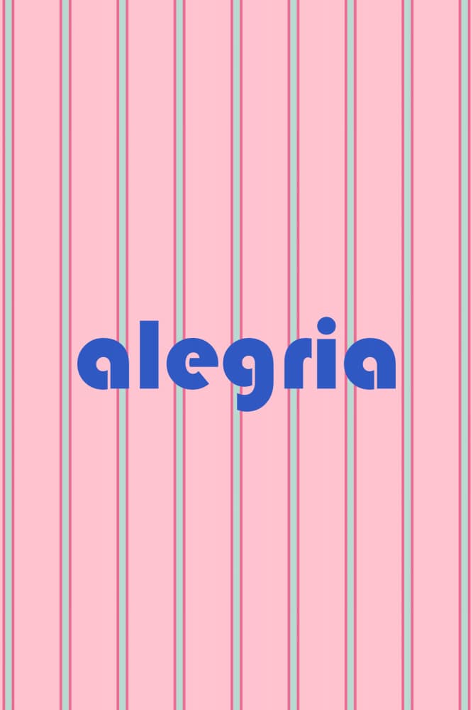 Alegria Pink Stripes by Karen Menzenbach — canvas wall art