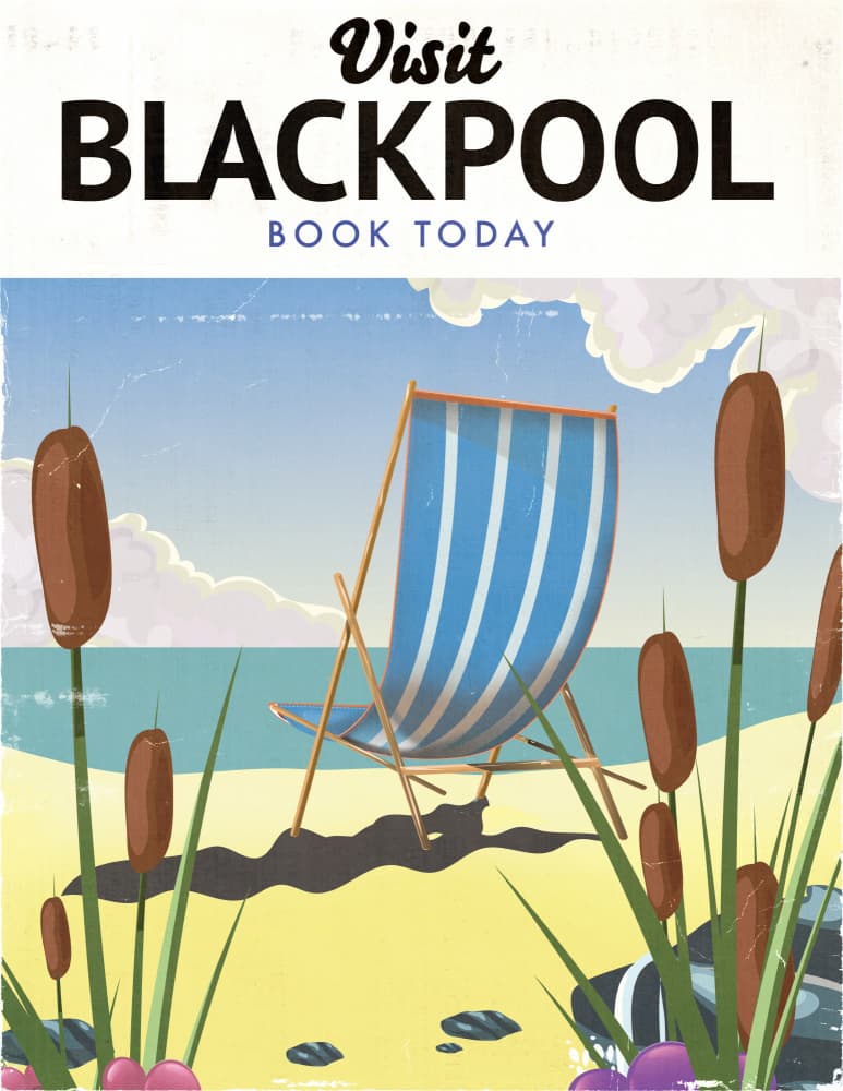 Vintage Beach Relaxation by Nicholas — canvas wall art