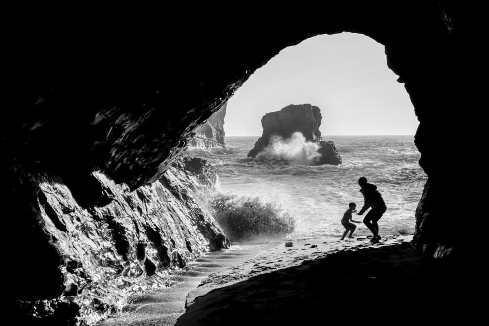 Family Ocean Cave by Shin Woo Ryu — canvas wall art