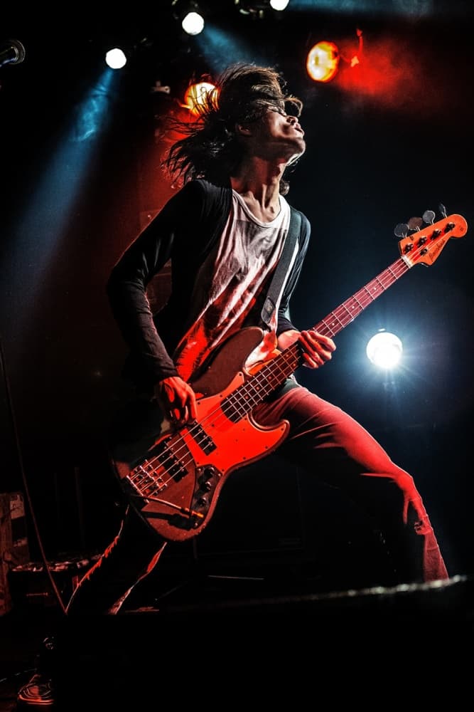 Rock Bassist Live Performance by Kenji Nakamatsu — canvas wall art