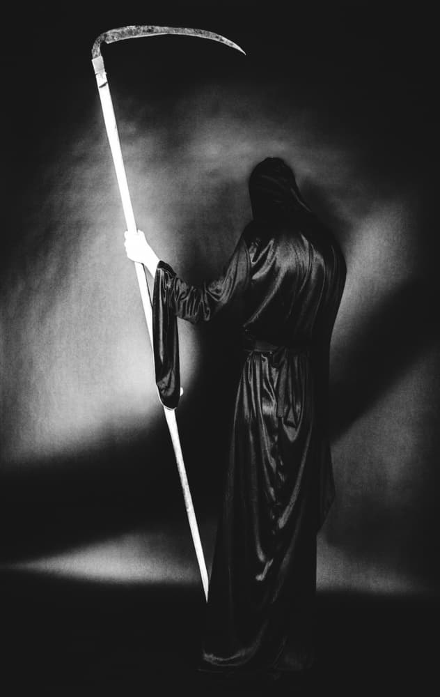 Grim Reaper Scythe by Bogdan Bouşcă — canvas wall art