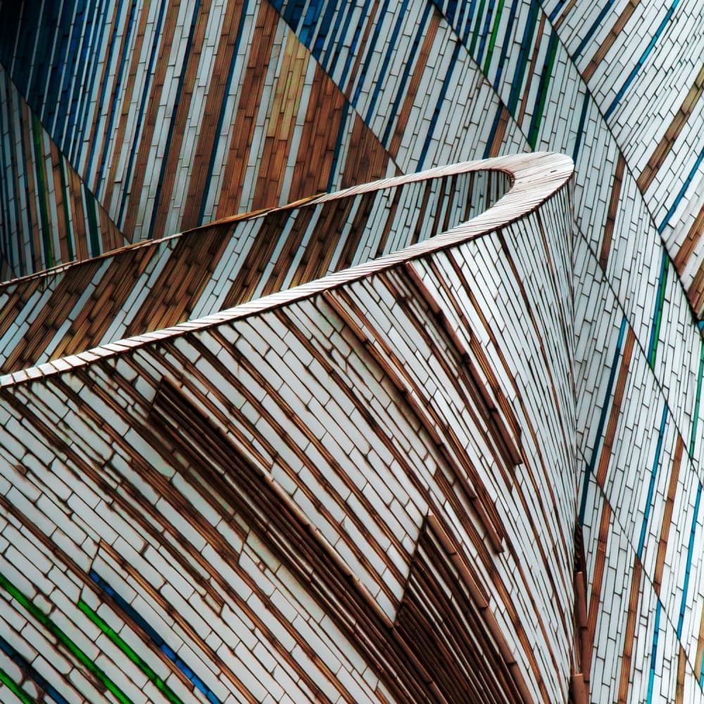 Curved Panel Design by Gilbert Claes — canvas wall art