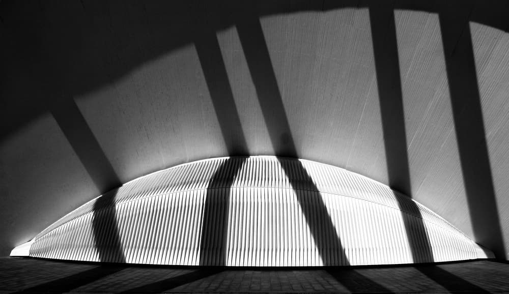 Geometric Light Play by Hans-Wolfgang Hawerkamp — canvas wall art