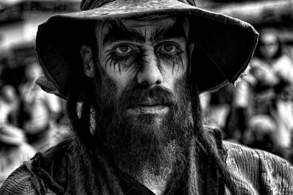 Dark Warrior Portrait by Paulo Medeiros — canvas wall art