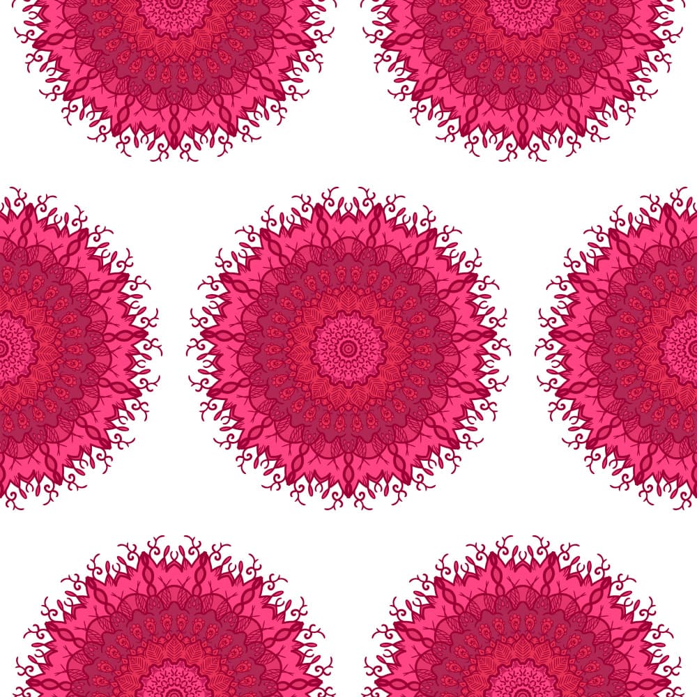 Pink Mandala Pattern by Marika Barsrsind β canvas wall art