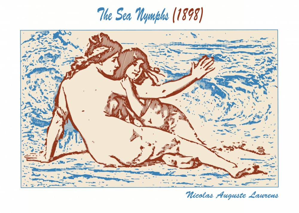 Classical Sea Nymphs by Doa Project — canvas wall art