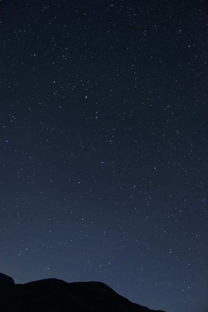 Starry Mountain Night by Lynann Colligan — canvas wall art