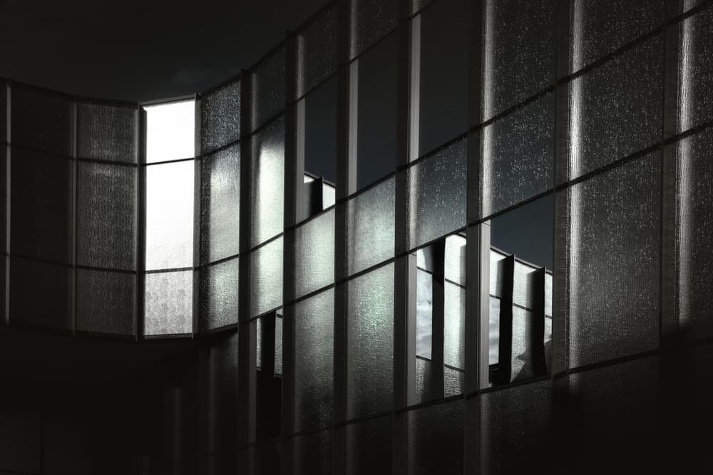 Geometric Light Lines by Marc Huybrighs — canvas wall art