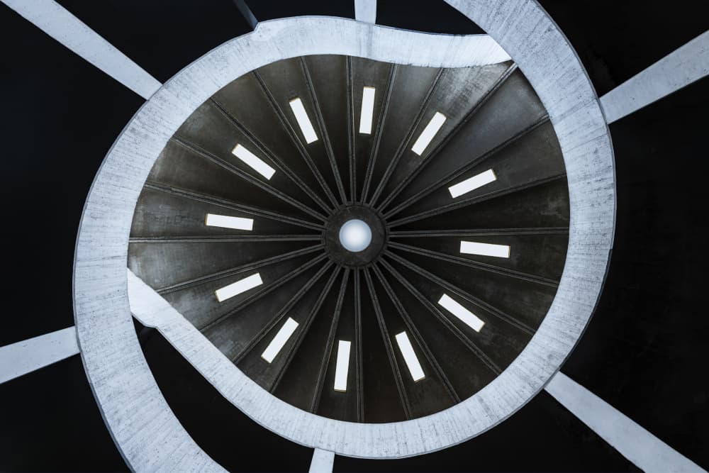 Abstract Spiral Ceiling by fotomarion — canvas wall art