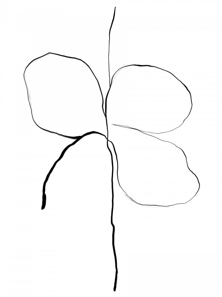 One Line Bloom by The Printable Studio — canvas wall art