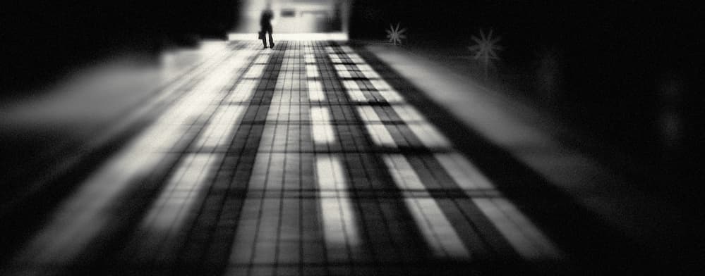 Man in Striped Light by Teruhiko Tsuchida — canvas wall art