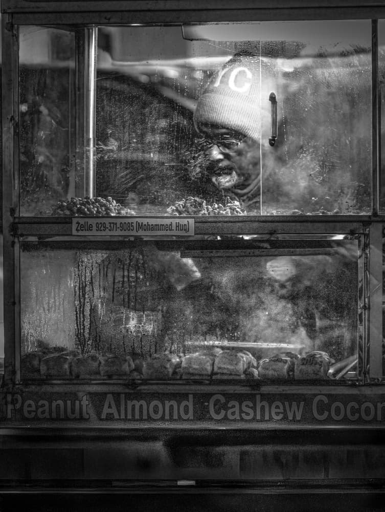 NYC Street Vendor by Kenneth-Wei Zeng — canvas wall art