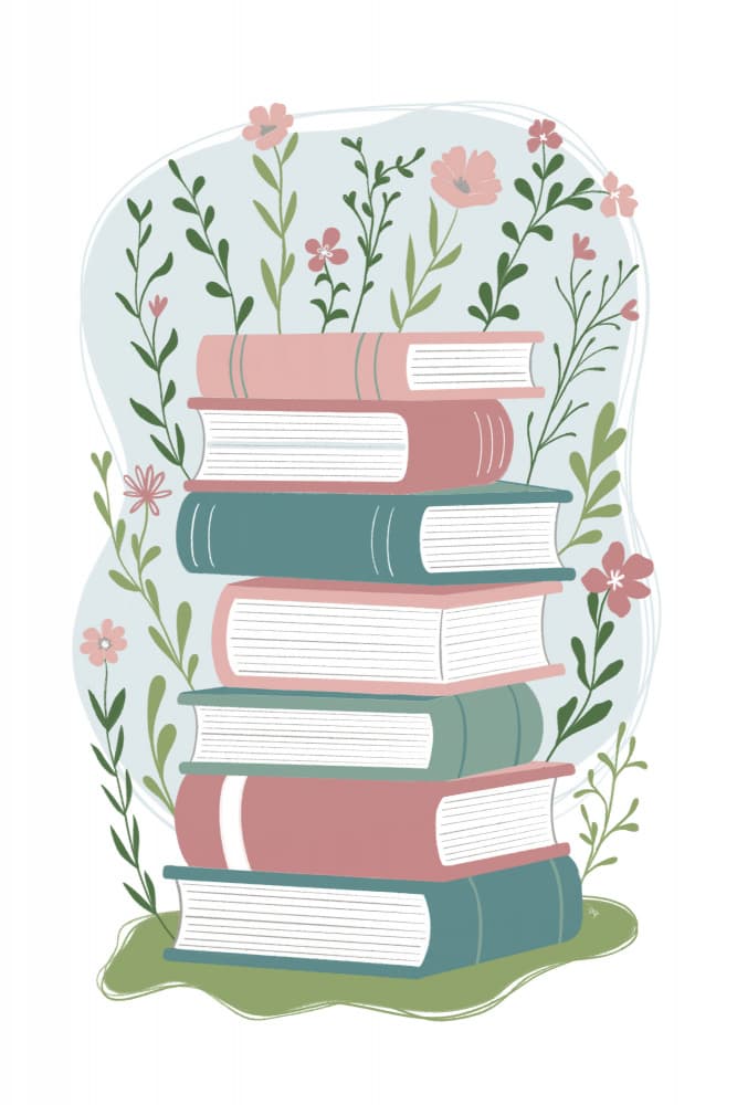 Knowledge In Bloom by Martina — canvas wall art