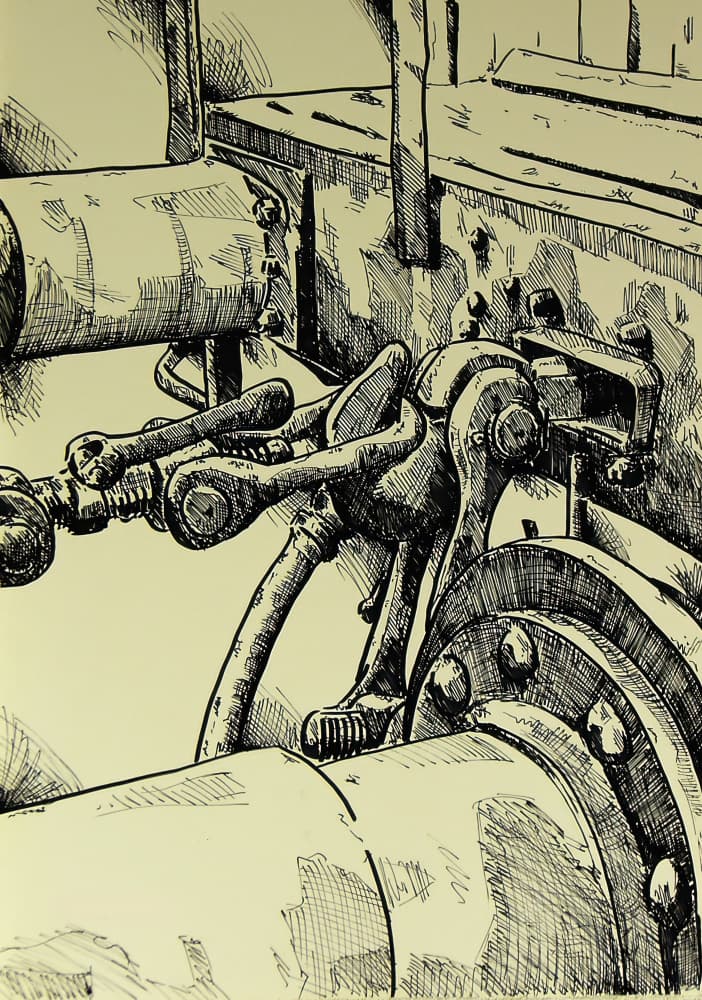 Industrial Machine Detail by Kulik — canvas wall art