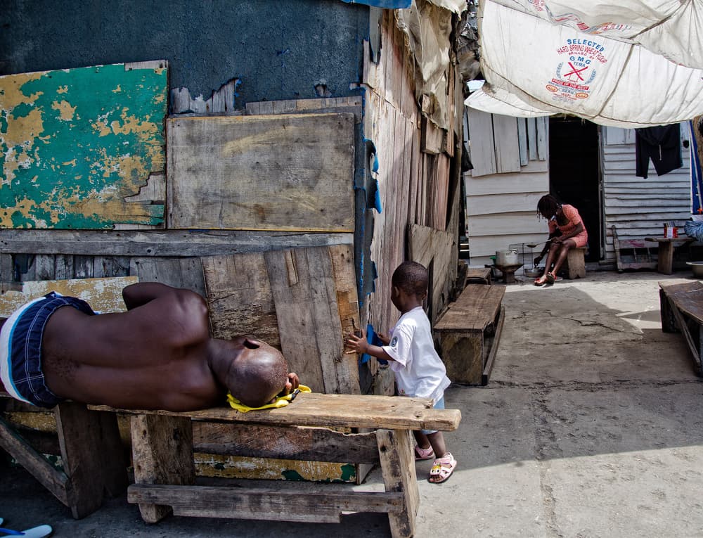 Humble Village Life by Lorenzo Grifantini — canvas wall art