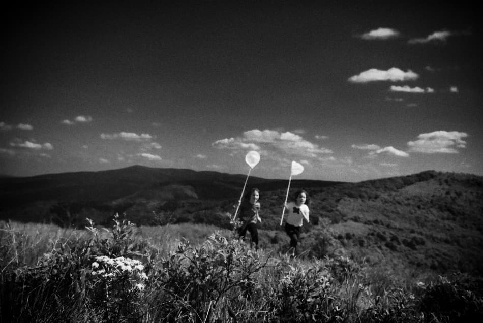 Mountain Girls Running Free by Codrin Lupei — canvas wall art