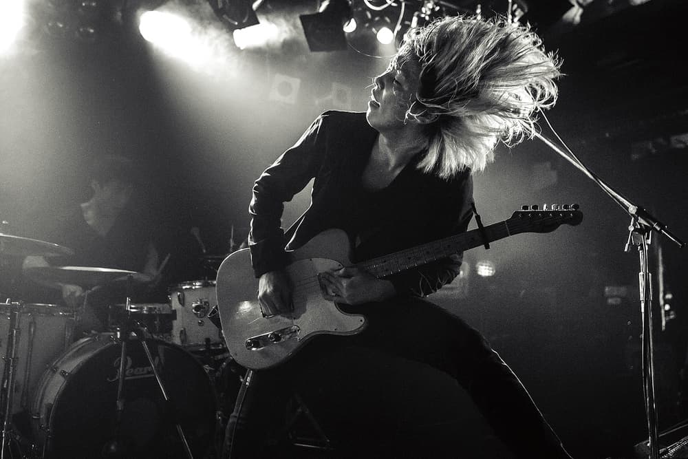 Dynamic Stage Guitarist by Kenji Nakamatsu — canvas wall art