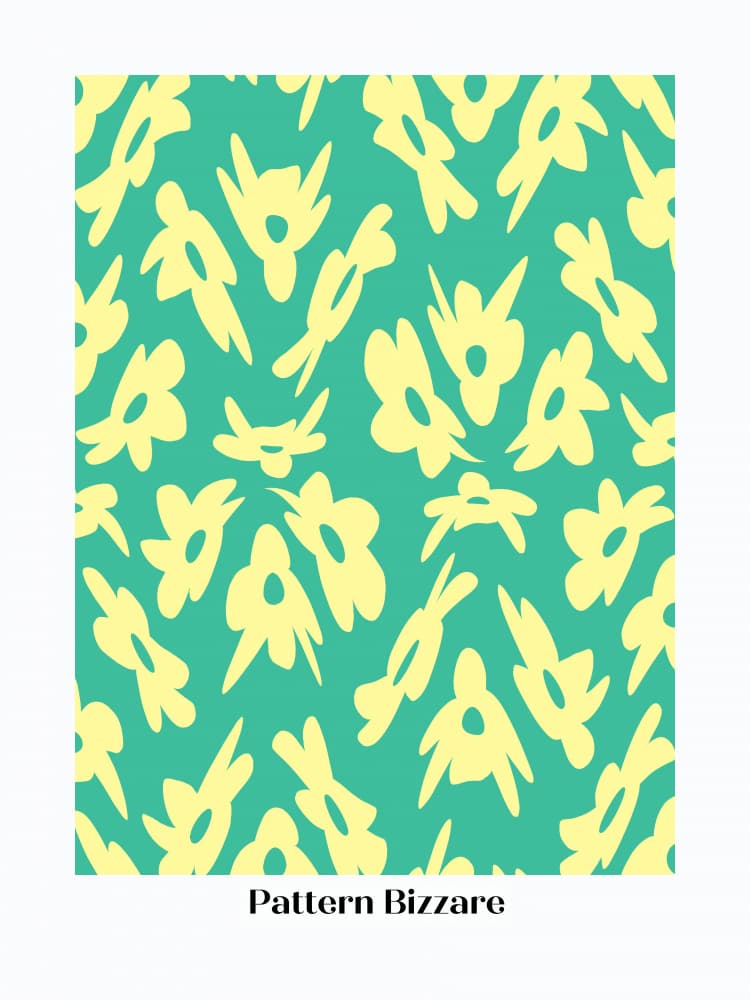 Playful Floral Pattern by Little Dean — canvas wall art