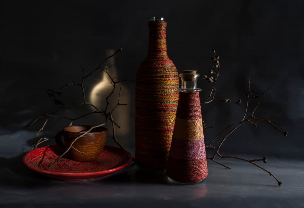 Dark Rustic Still Life by Evgeniy Popov — canvas wall art