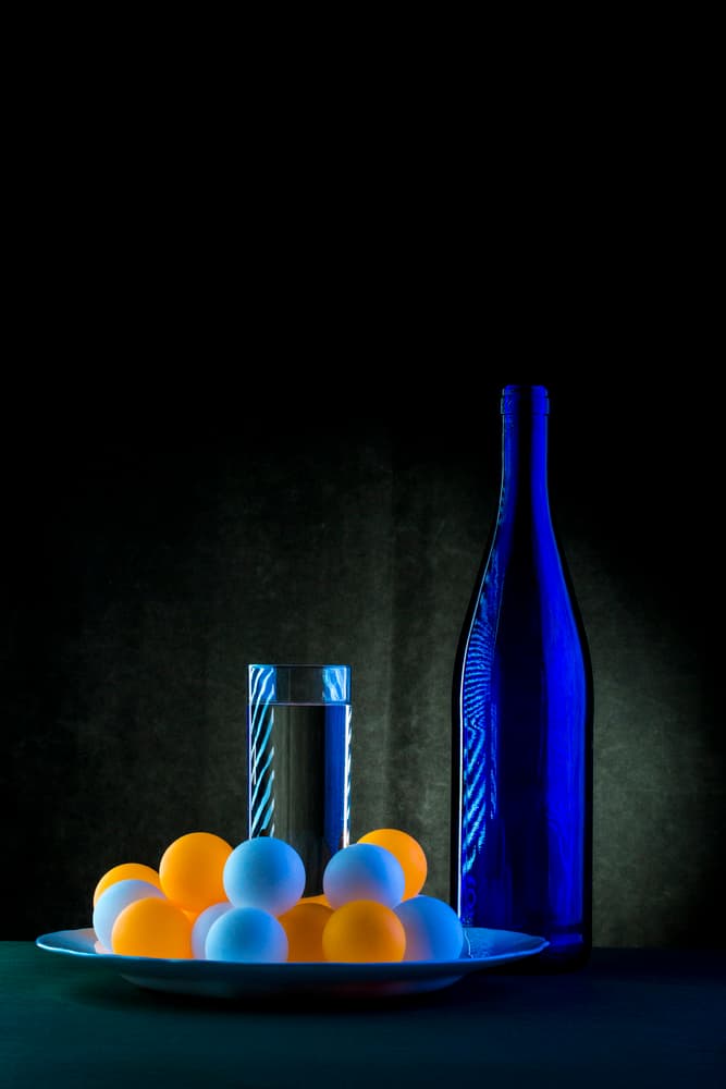 Vibrant Blue Still Life by Brig Barkow — canvas wall art