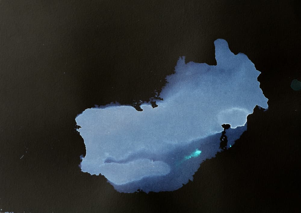 Abstract Blue Glow by Santhosh ch — canvas wall art