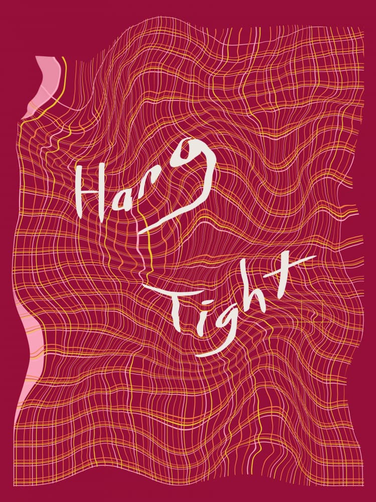 Hang Tight Wavy Grid by Little Dean — canvas wall art