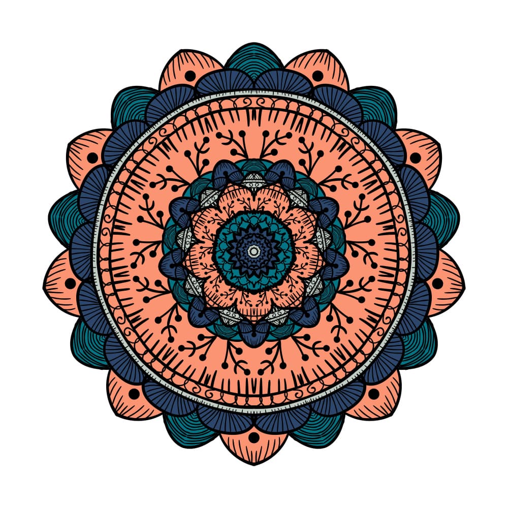 Colorful Mandala Bloom by Marika Barsrsind β canvas wall art