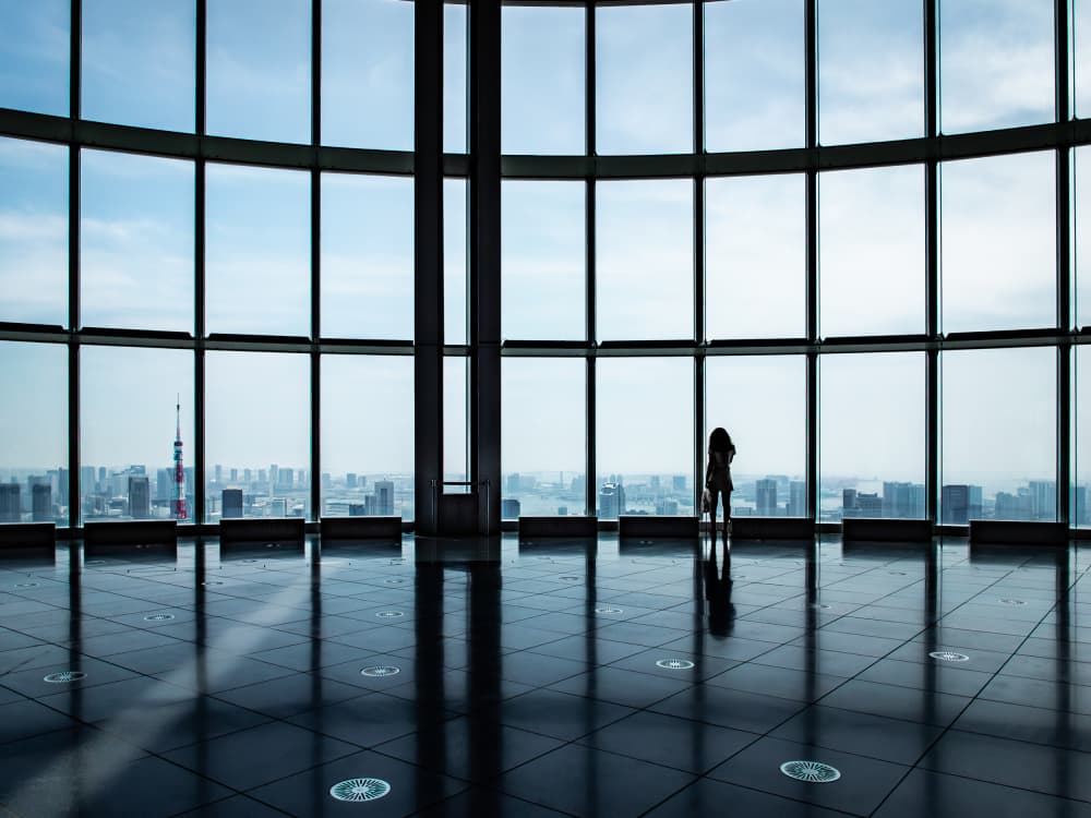 Modern City Perspective by IKUMI FUKAZAWA — canvas wall art