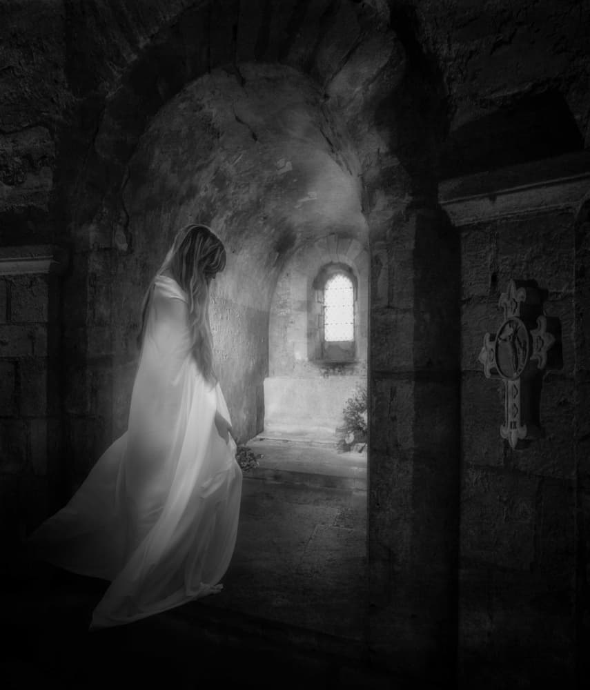 Ethereal Crypt Presence by Charlaine Gerber — canvas wall art