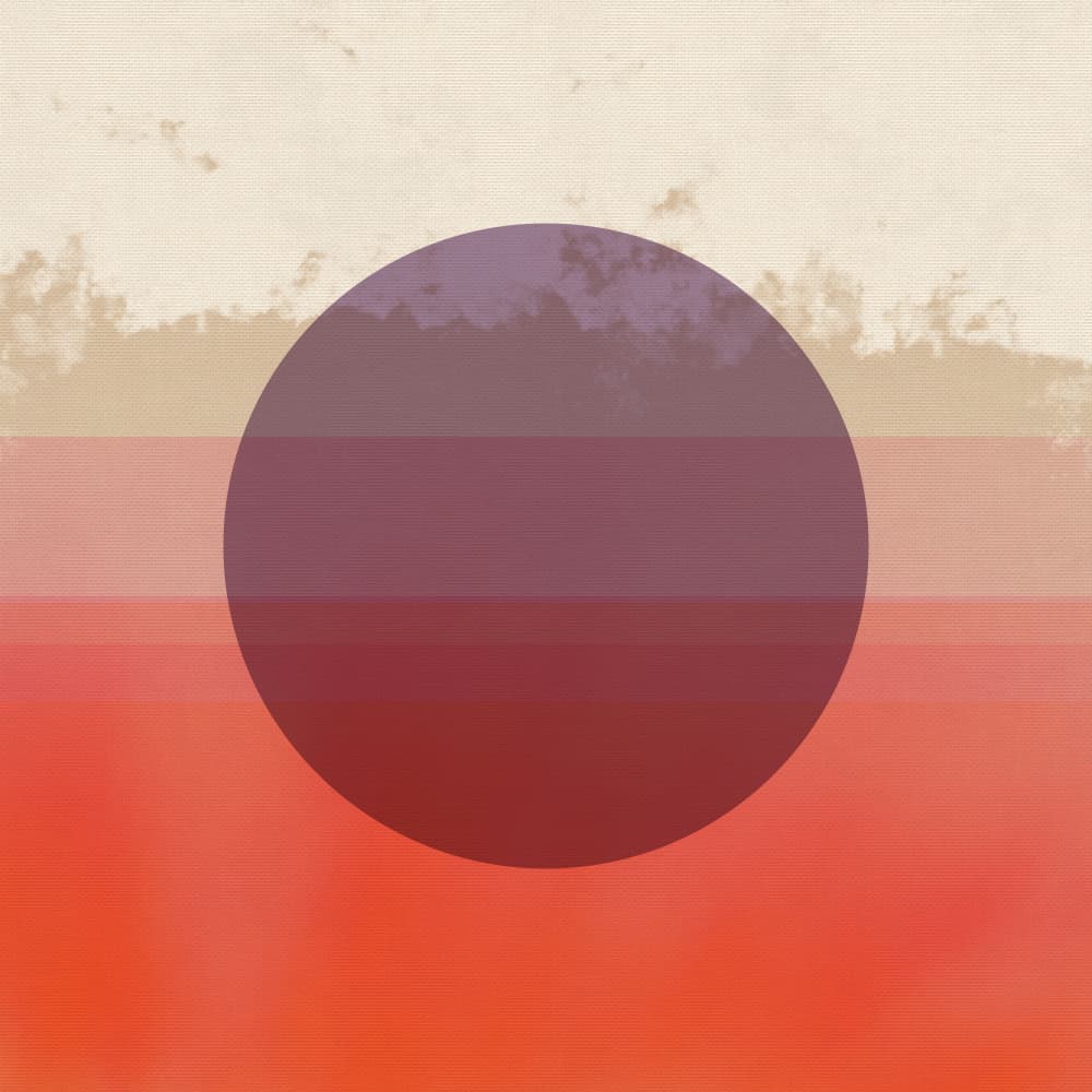 Abstract Red Horizon by Dina Dankers — canvas wall art