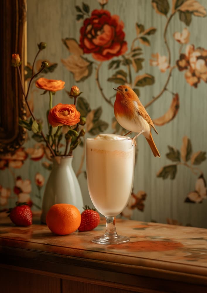 Serene Spring Robin by Niky Rahner — canvas wall art