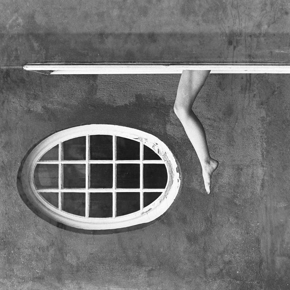 Floating Leg Oval Window by Kalynsky — canvas wall art