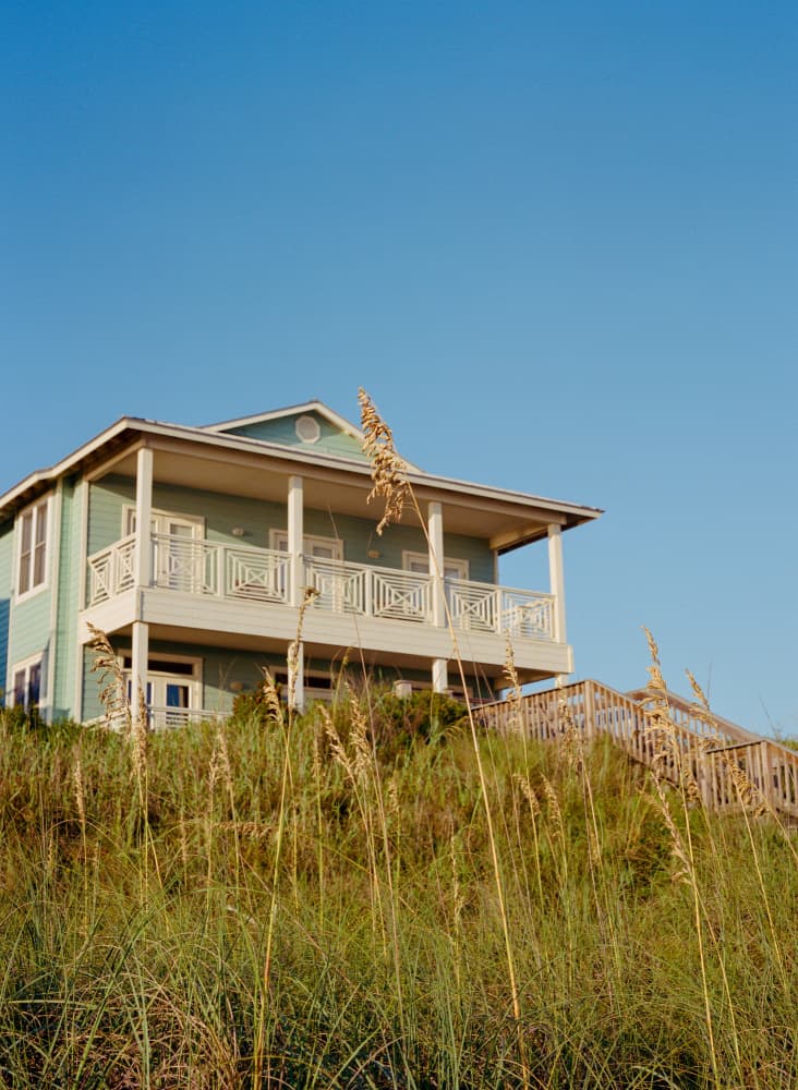 Serene Beach House by Bethany Young — canvas wall art