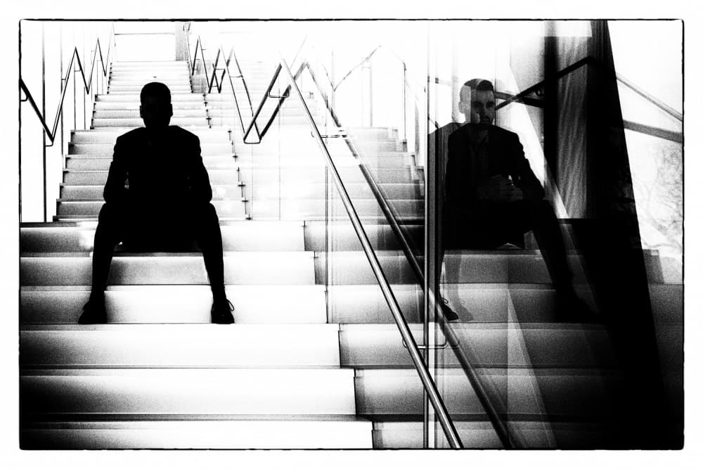 Modern Man Reflection by Michel Groleau — canvas wall art