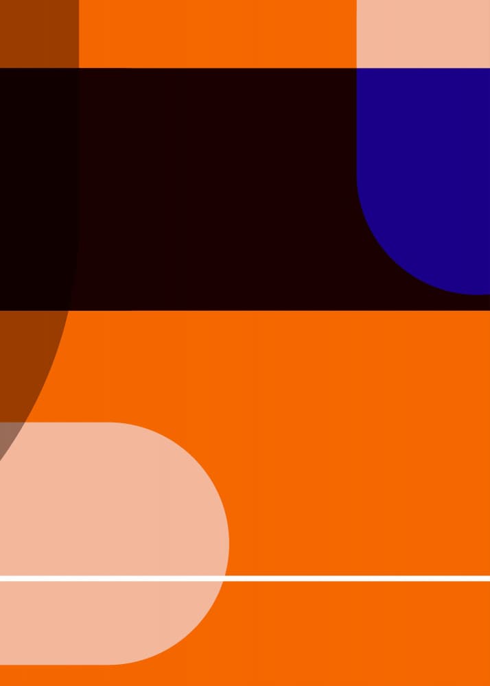 Geometric Color Blocks by Leigh Bagley — canvas wall art