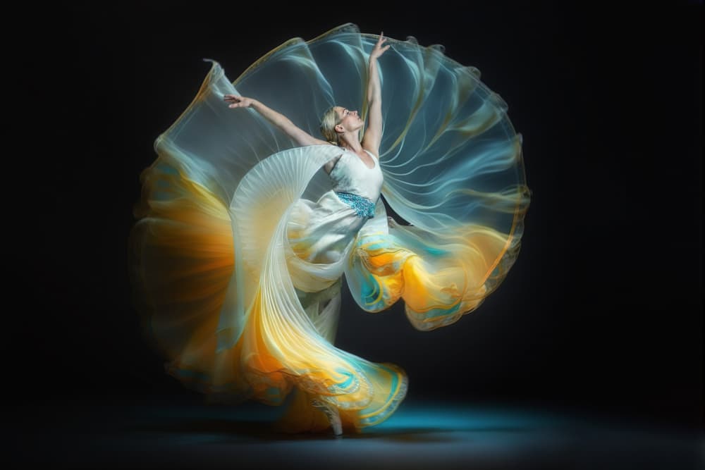 Abstract Dancer Flow by Marcel Egger — canvas wall art