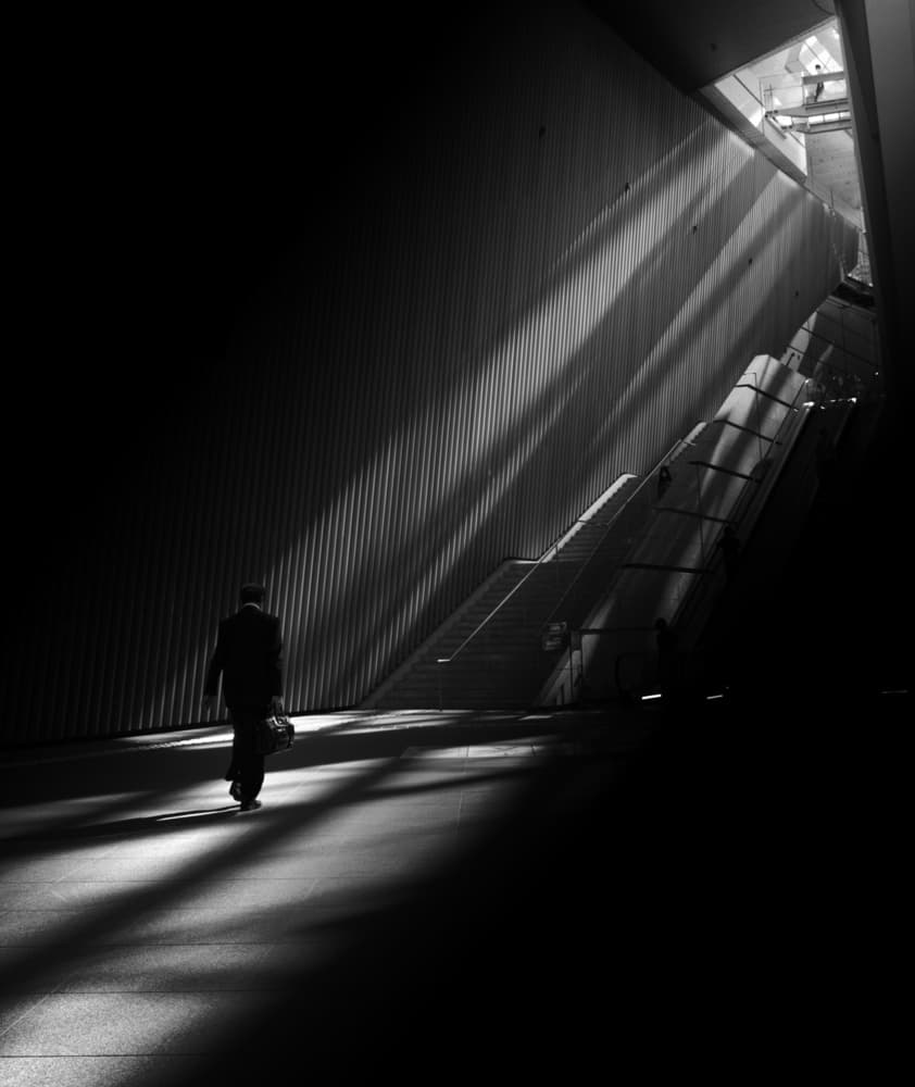 Solitary Walk In Light by Yasuhiro Takachi — canvas wall art