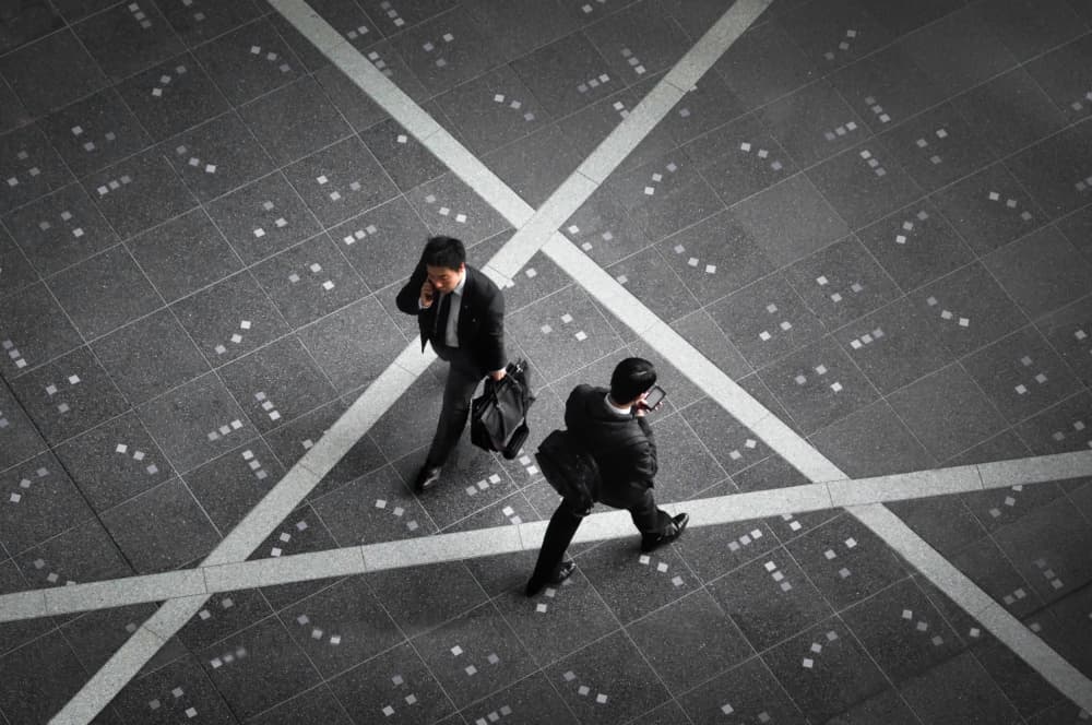 Urban Business Walk by Haruyo Sakamoto — canvas wall art