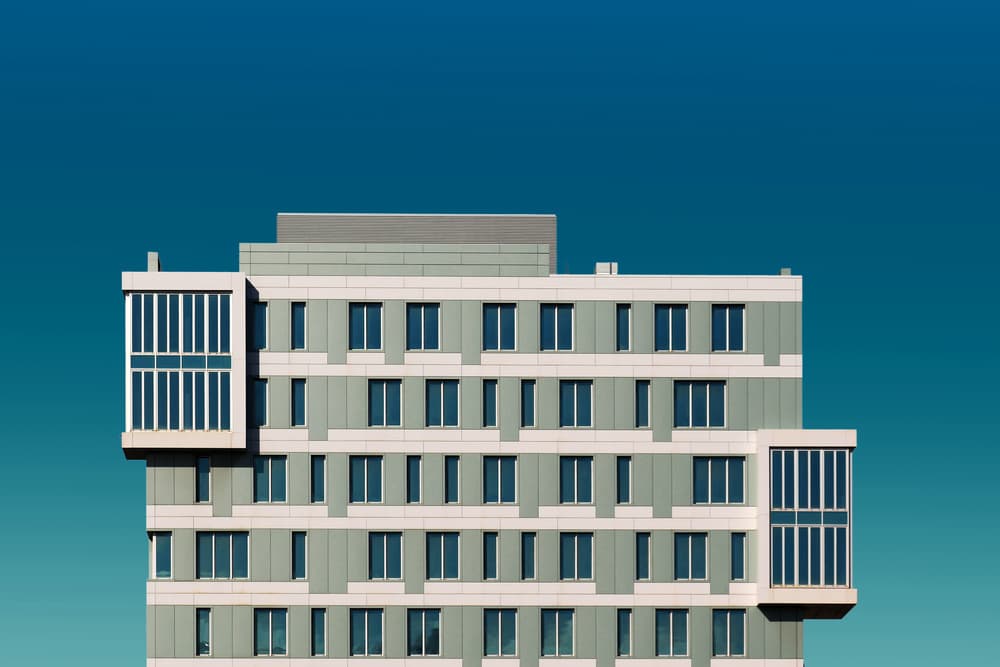Modern Building Grid by Hans-Wolfgang Hawerkamp — canvas wall art