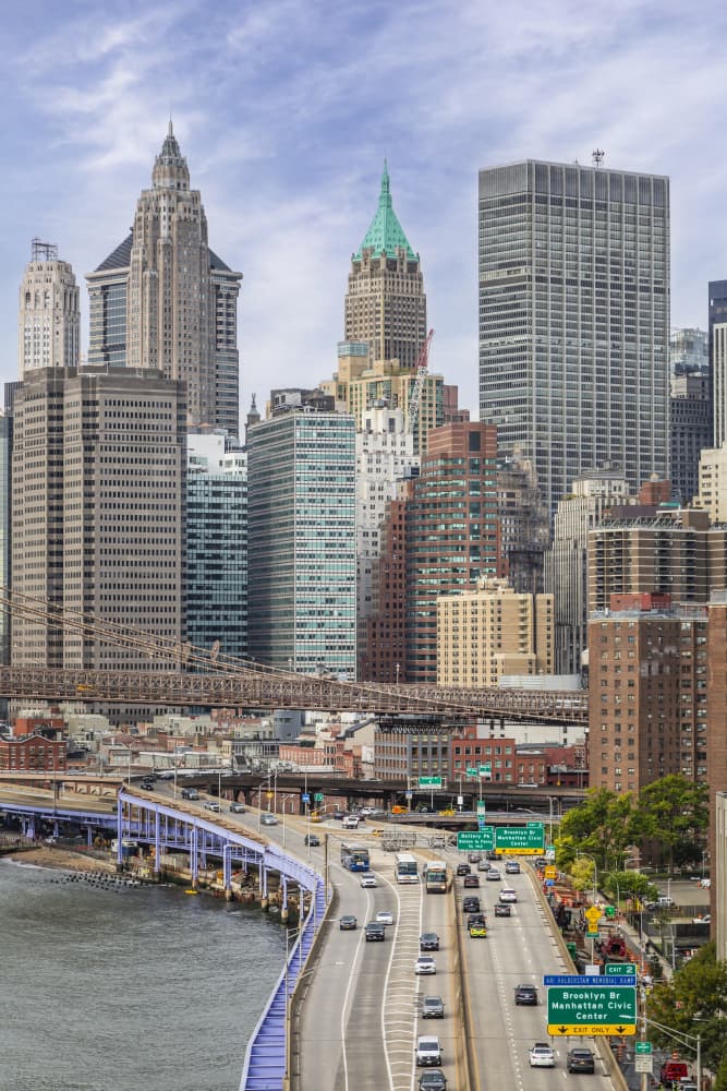 New York City Skyline by Melanie Viola — canvas wall art