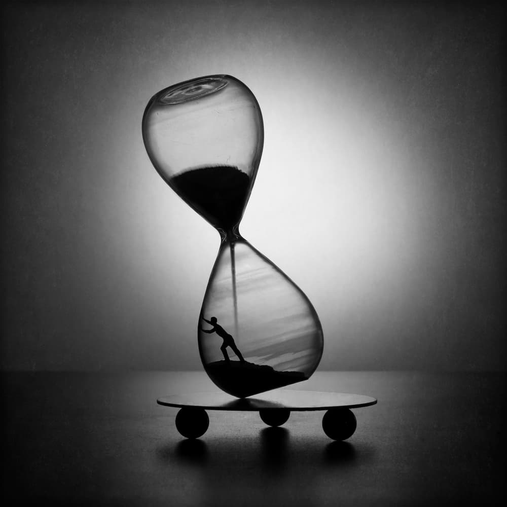 Time's Struggle by Victoria Glinka — canvas wall art