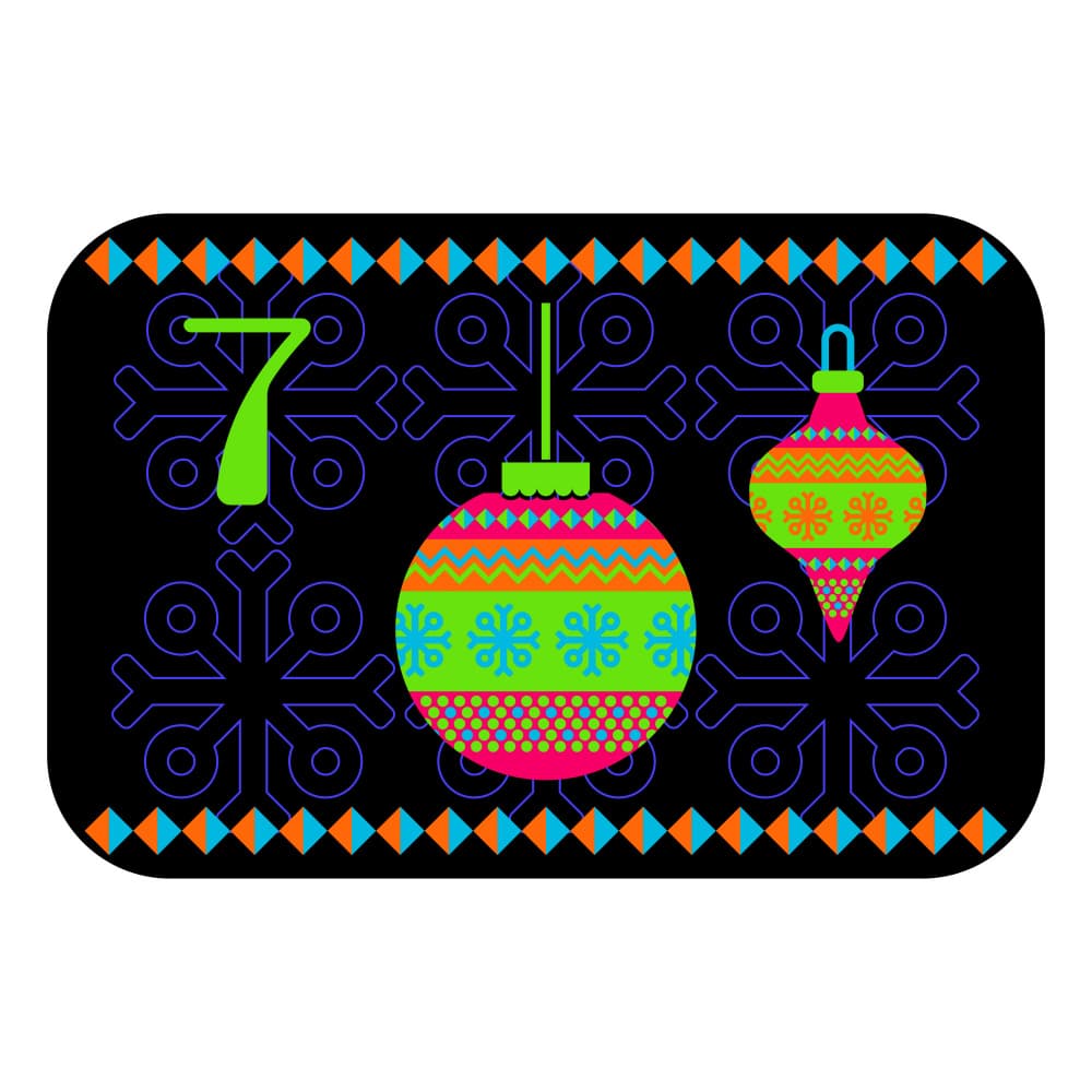 Festive Christmas Day Seven by Marika Barsrsind β canvas wall art