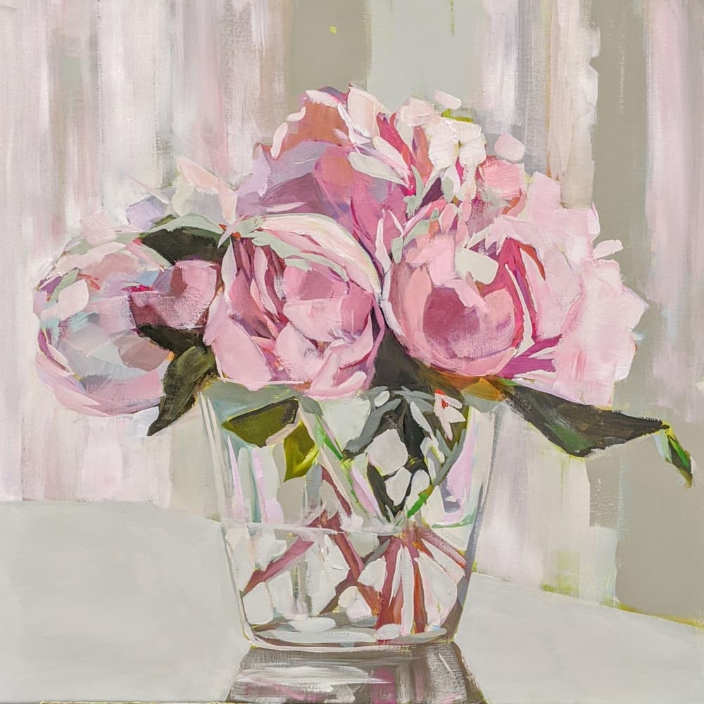 Peonies by Jenny Westenhofer — canvas wall art