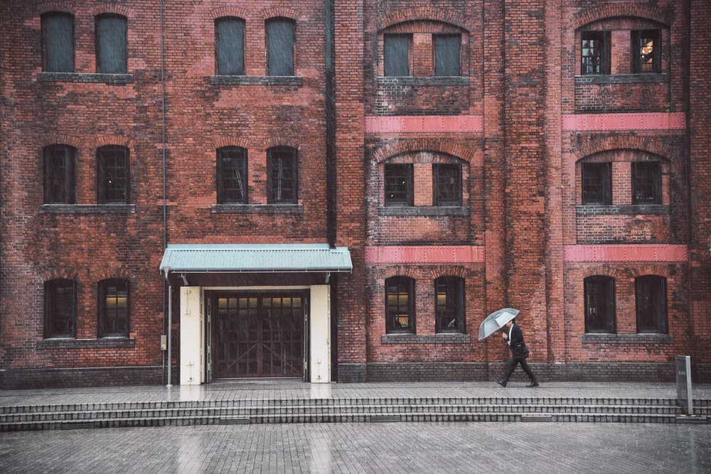 Rainy City Walk by Reiko kiri — canvas wall art