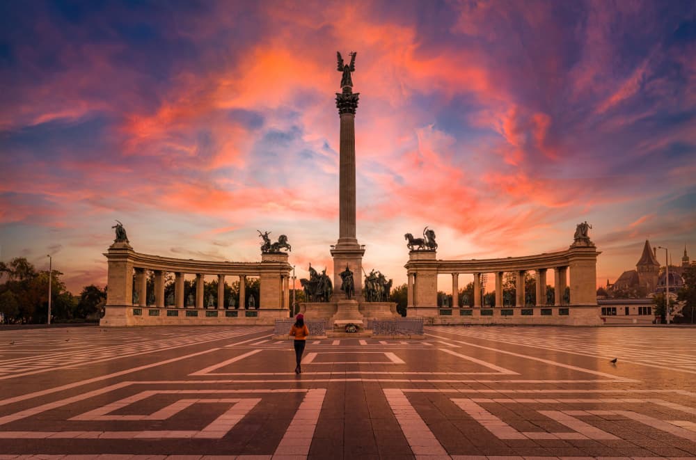 Grand Monument Colorful Sky by Kenneth-Wei Zeng — canvas wall art