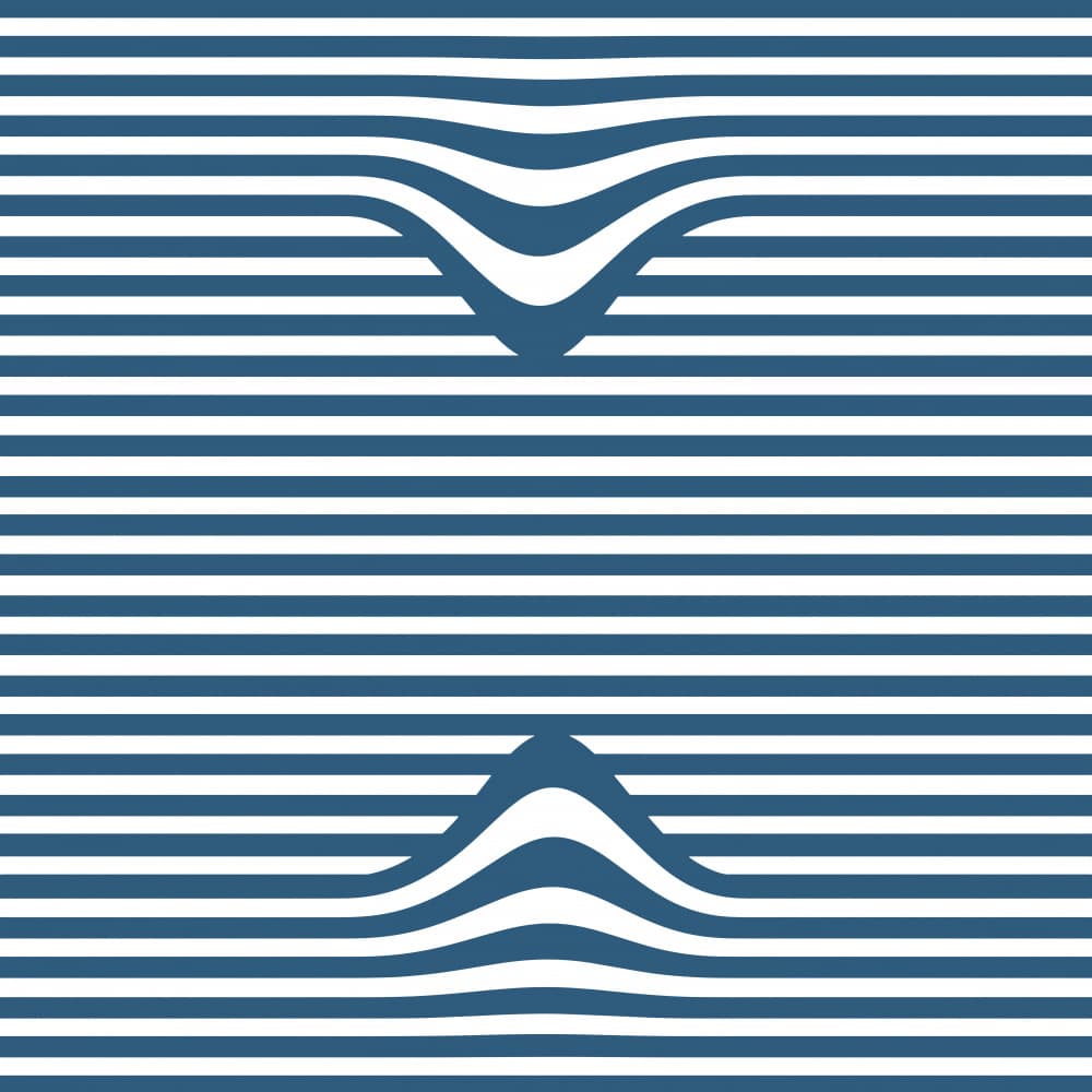 Wavy Optical Illusion by Carlos Perez Del Moro — canvas wall art