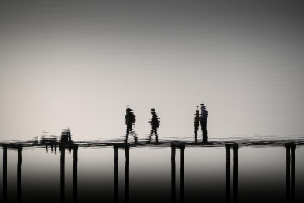 Abstract Water Walk by Roberto Parola — canvas wall art